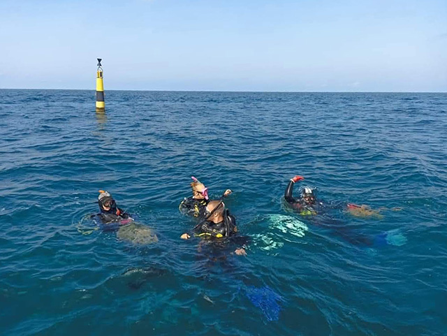 Обследовали дно от Тургеневского спуска до маяка